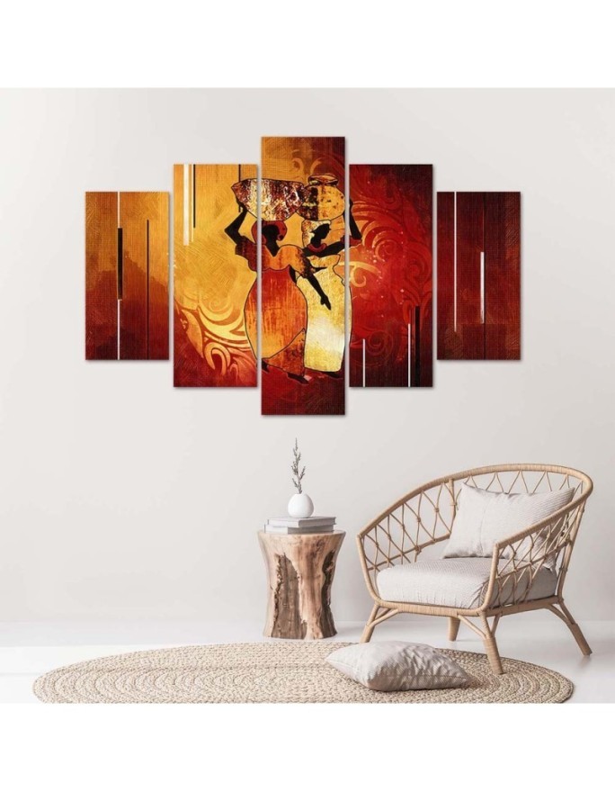 Decorative painting African women for a room for a wall | FEEBY