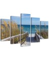 Wall art painting Descent to the beach view | FEEBY