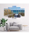 Wall art painting Descent to the beach view | FEEBY