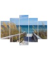 Wall art painting Descent to the beach view | FEEBY