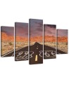 Route 66 wall art painting for office, study | FEEBY