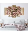 Picture Roses and retro notes for the living room , office for wall | FEEBY