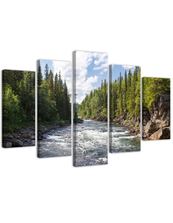 Canvas print Forest Green...