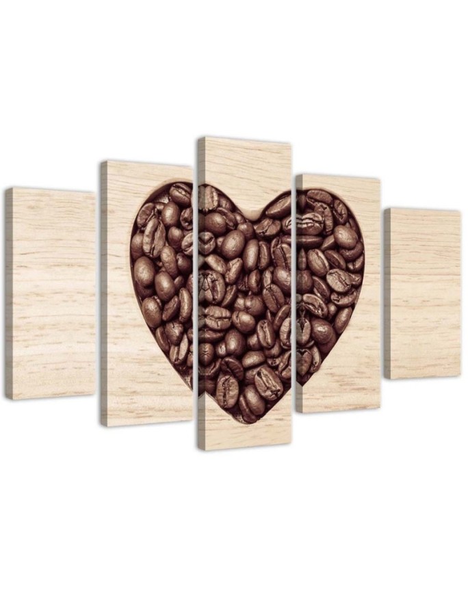 Canvas print Heart Coffee 5...