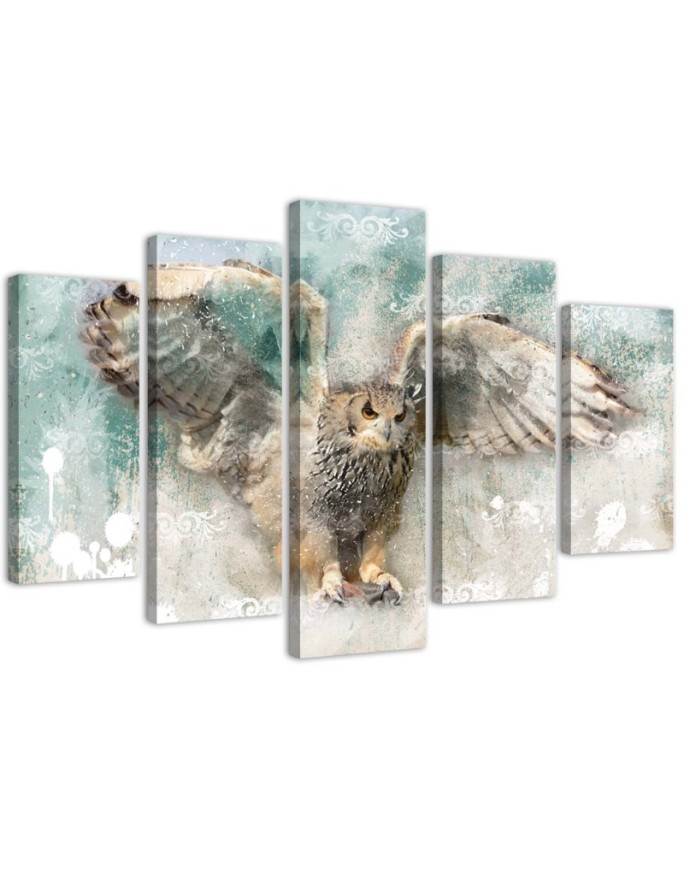 Canvas print Owl Birds...