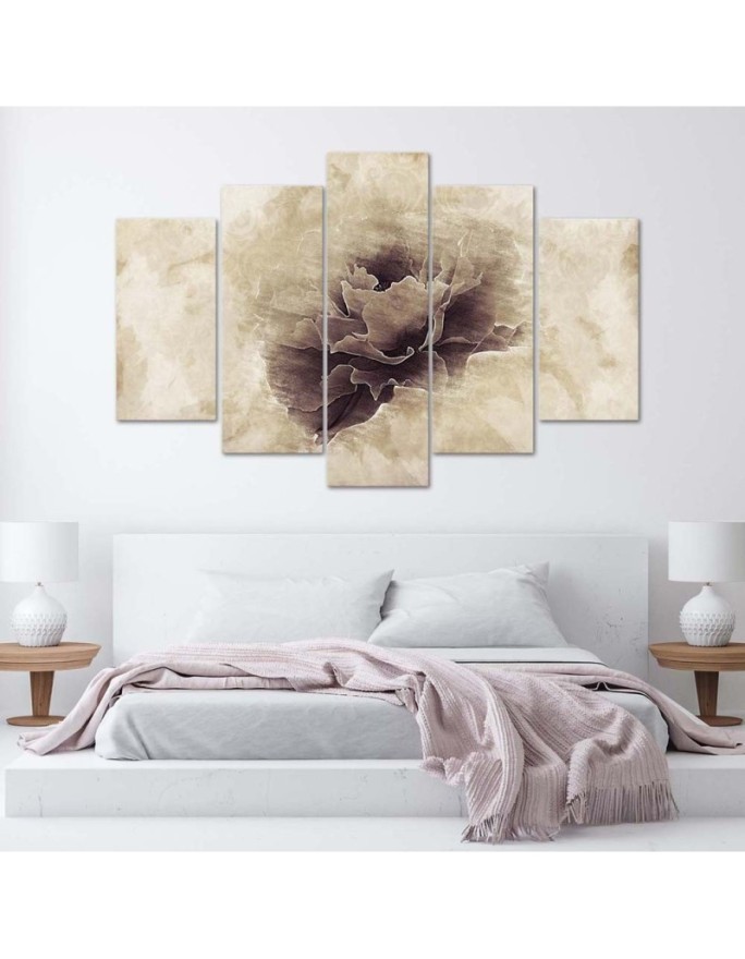 Vintage flower 5 piece wall painting for living room | FEEBY