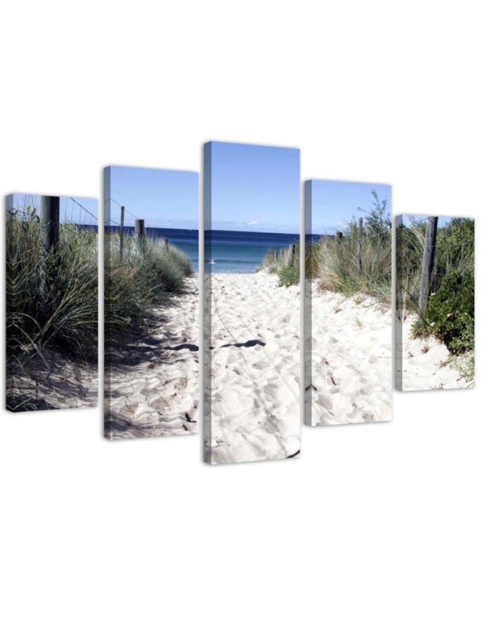Decorative painting for living room Path through dunes beach | FEEBY