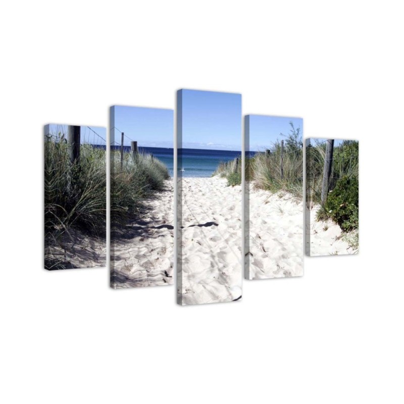 Decorative painting for living room Path through dunes beach | FEEBY
