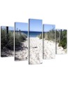 Decorative painting for living room Path through dunes beach | FEEBY