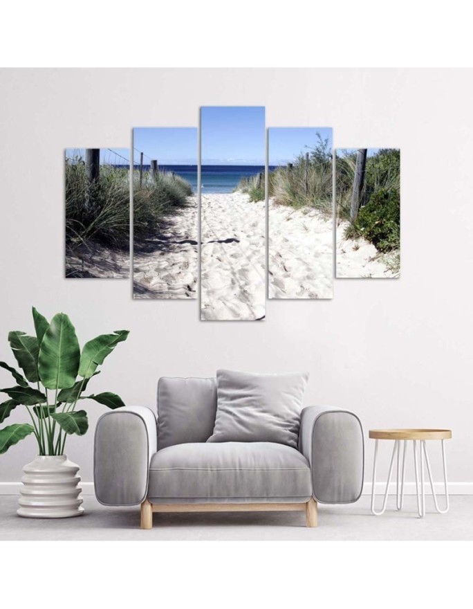 Decorative painting for living room Path through dunes beach | FEEBY
