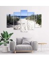 Decorative painting for living room Path through dunes beach | FEEBY