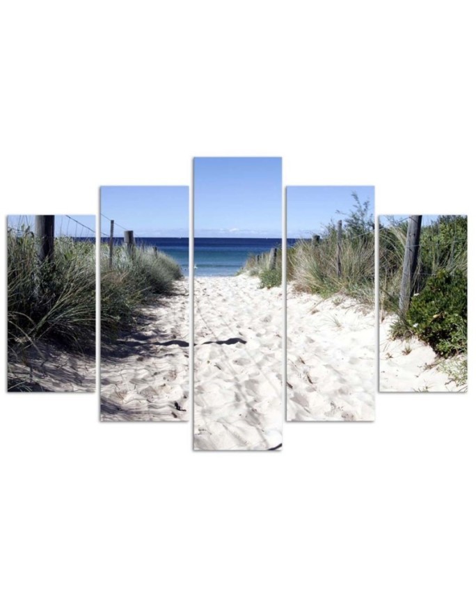 Decorative painting for living room Path through dunes beach | FEEBY
