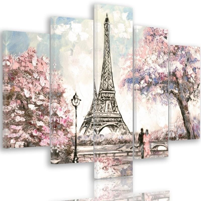 Wall art painting Spring in Paris painted | FEEBY