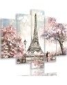 Wall art painting Spring in Paris painted | FEEBY