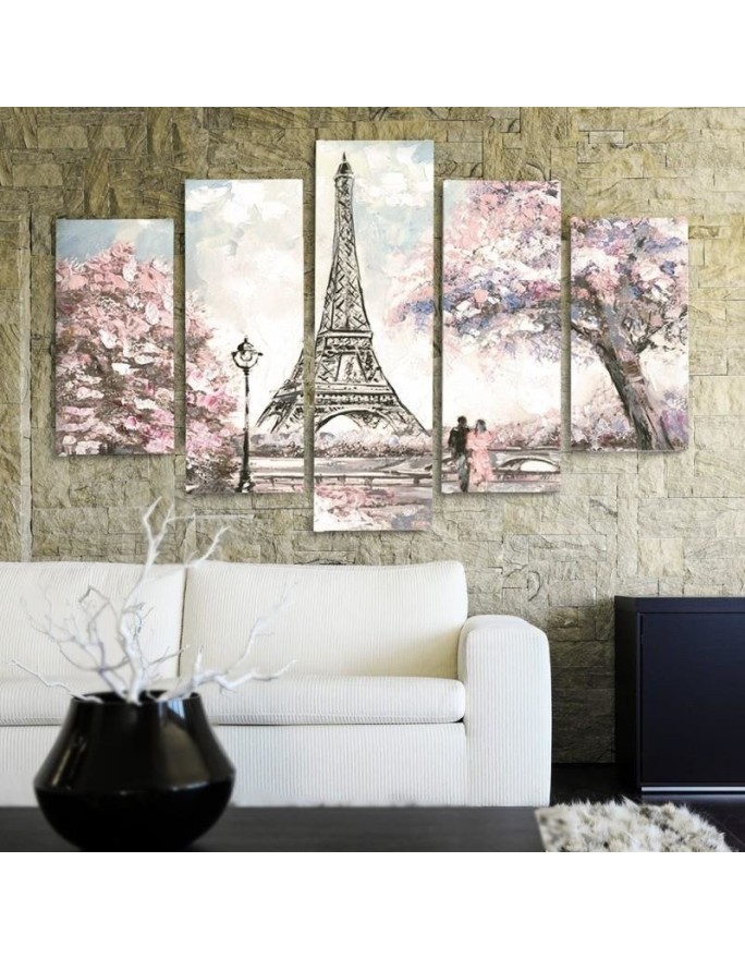 Wall art painting Spring in Paris painted | FEEBY