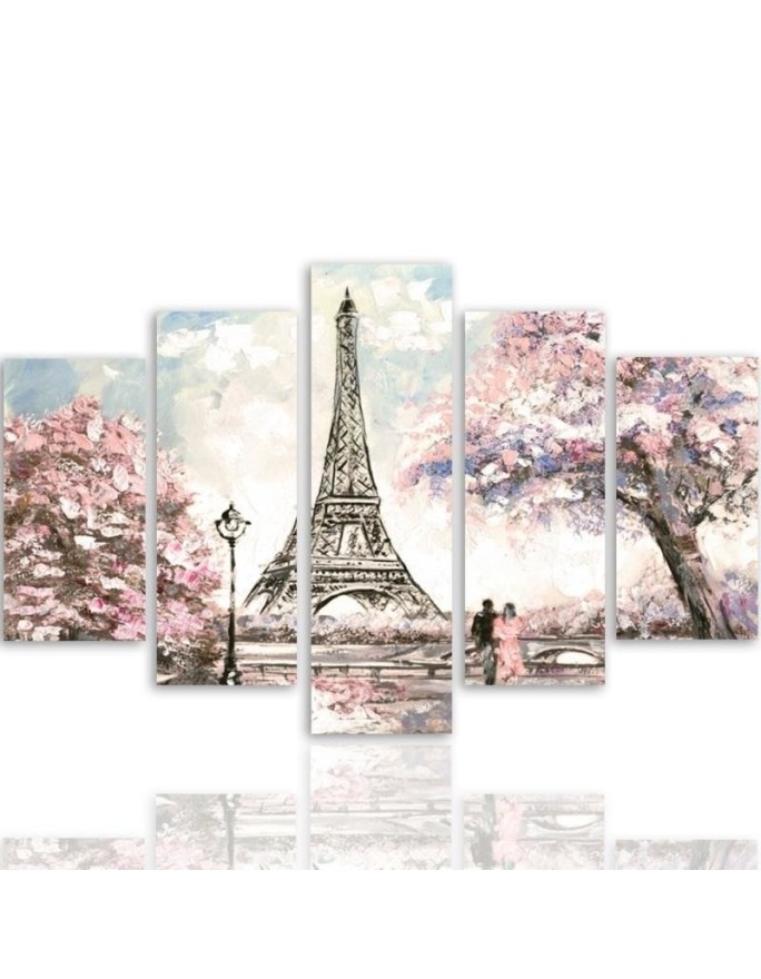 Wall art painting Spring in Paris painted | FEEBY