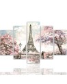 Wall art painting Spring in Paris painted | FEEBY