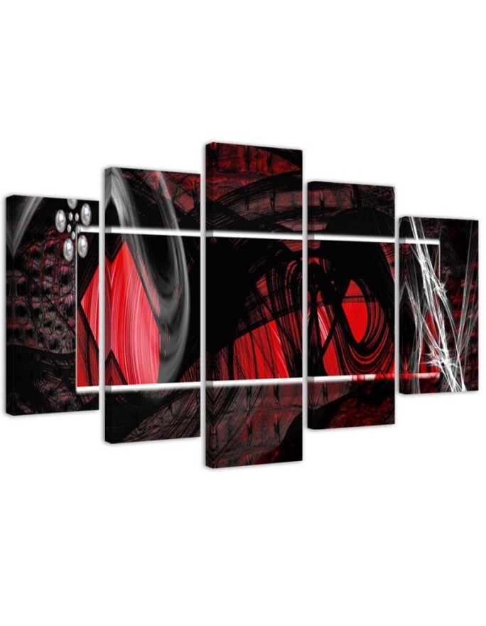 Canvas print Red Abstrac