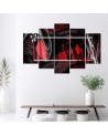 Canvas print 5 parts - Expression abstract 3d wall painting for room | FEEBY