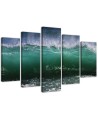 Canvas print for room Stormy wave on the sea decoration | FEEBY