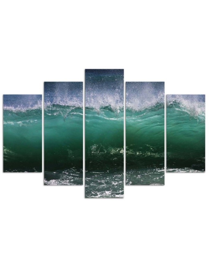 Canvas print for room Stormy wave on the sea decoration | FEEBY