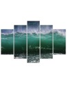 Canvas print for room Stormy wave on the sea decoration | FEEBY