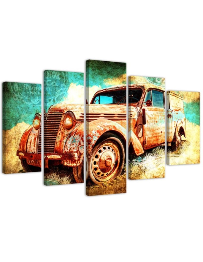 Canvas print Car Retro Vintage