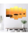 Canvas print for wall to spa Zen with stones landscape | FEEBY