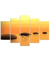 Canvas print for wall to spa Zen with stones landscape | FEEBY