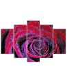 Printed painting for wall Red rose with dewdrops | FEEBY
