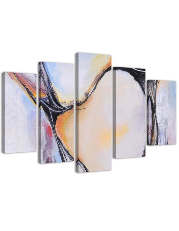 Canvas print on canvas Pastel abstract for bedroom, living room | FEEBY