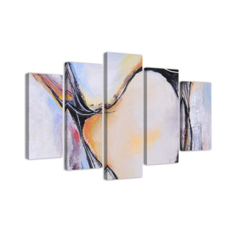 Canvas print on canvas Pastel abstract for bedroom, living room | FEEBY