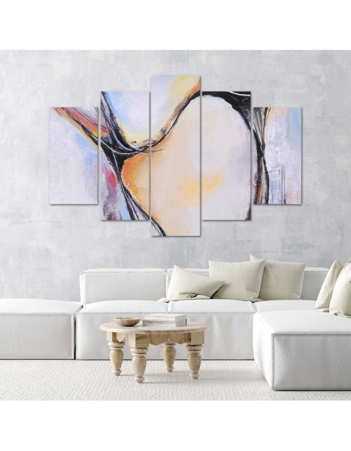 Canvas print on canvas Pastel abstract for bedroom, living room | FEEBY