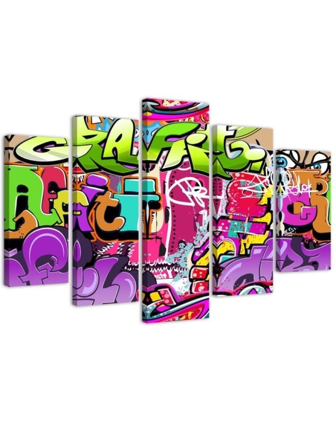 Youth painting Colourful Graffiti for wall | FEEBY