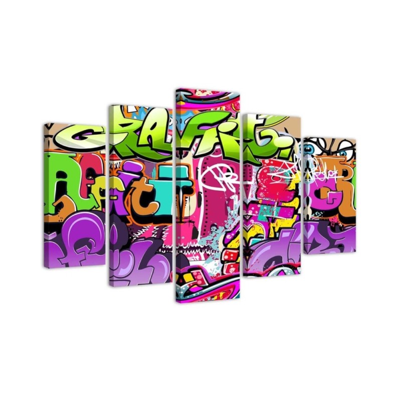 Youth painting Colourful Graffiti for wall | FEEBY