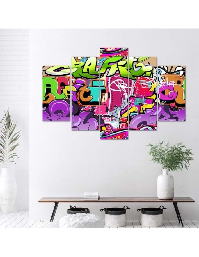 Youth painting Colourful Graffiti for wall | FEEBY