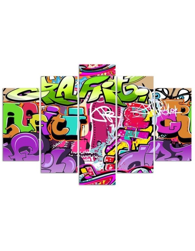 Youth painting Colourful Graffiti for wall | FEEBY