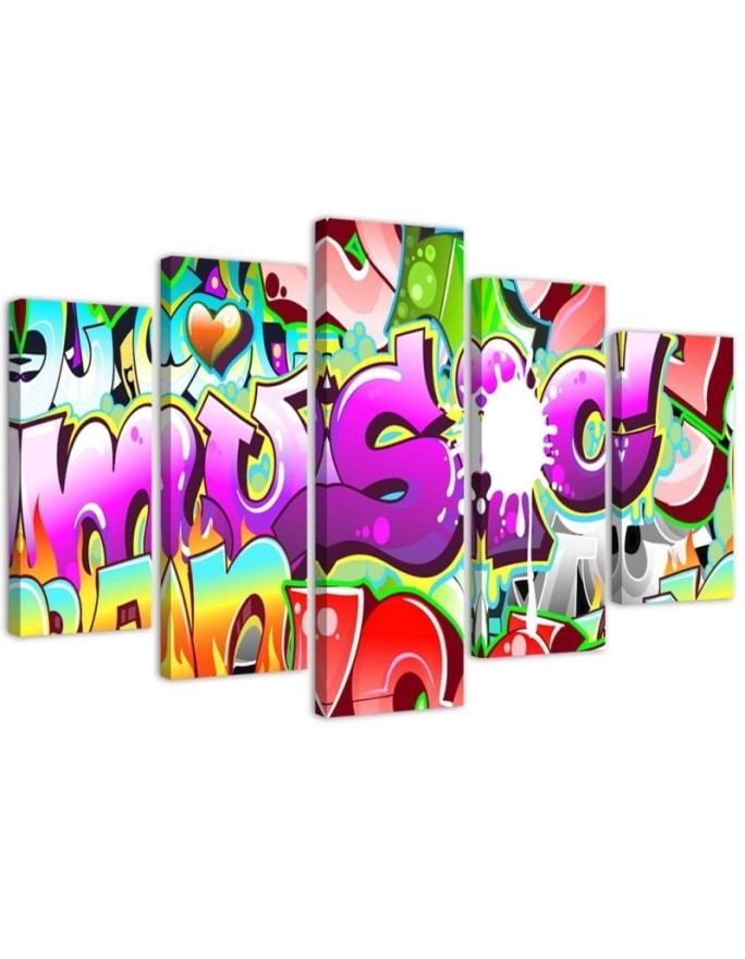 Youth picture on Canvas Graffiti music for wall | FEEBY