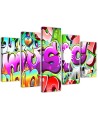 Youth picture on Canvas Graffiti music for wall | FEEBY