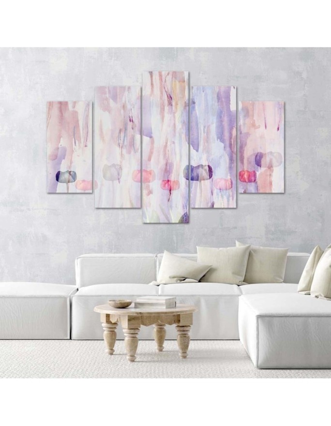 Pastel abstract canvas painting for bedroom, living room | FEEBY