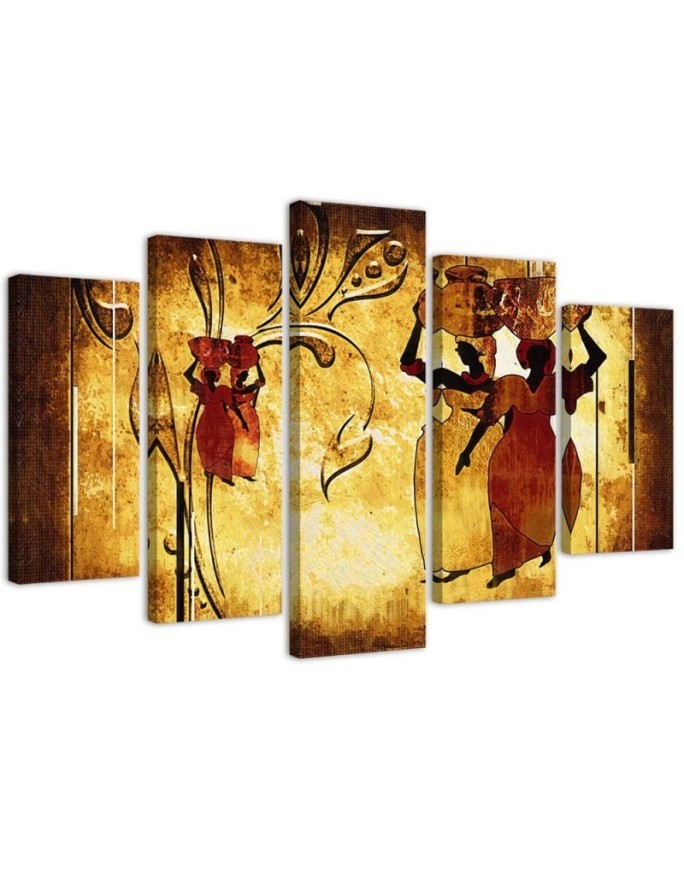 African women wall painting modern | FEEBY
