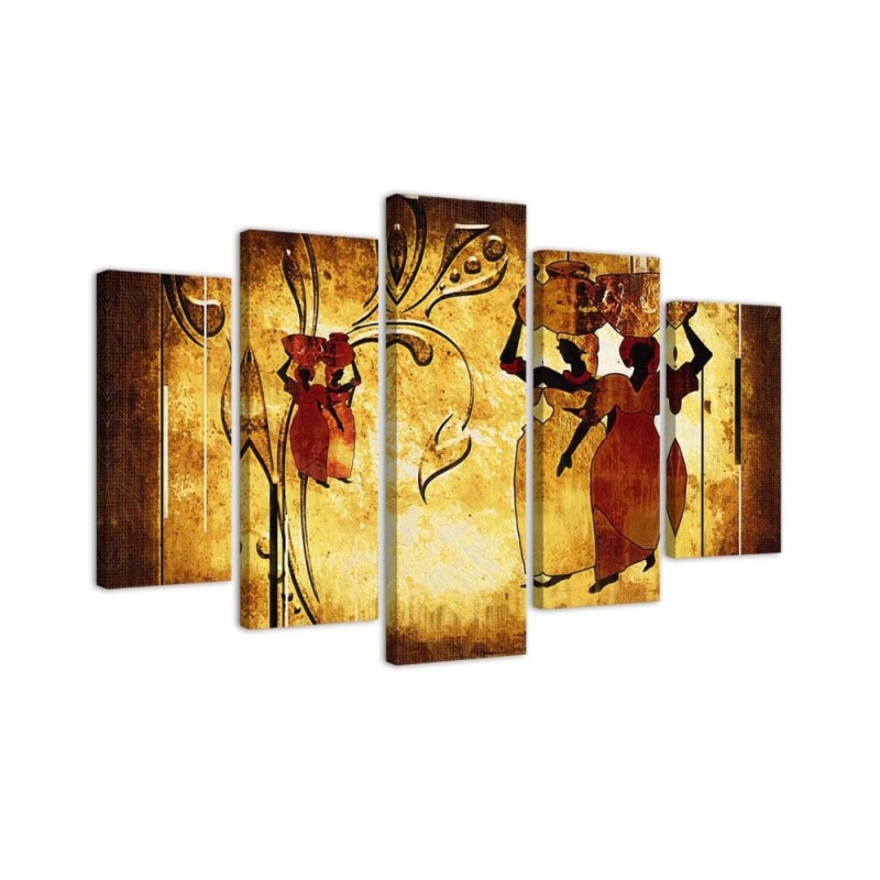 African women wall painting modern | FEEBY