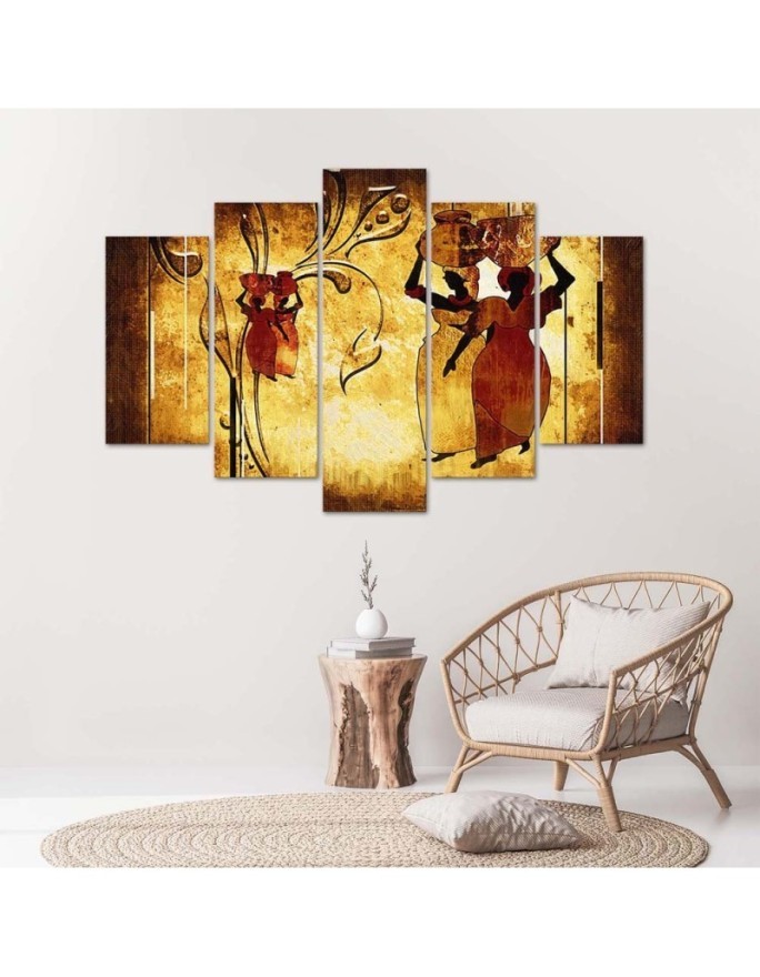African women wall painting modern | FEEBY