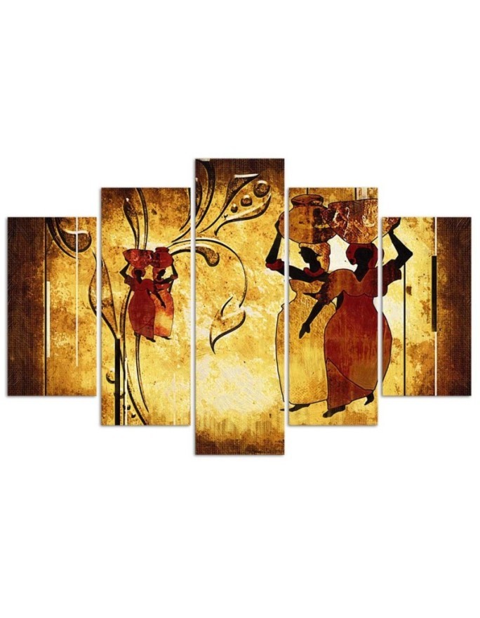 African women wall painting modern | FEEBY