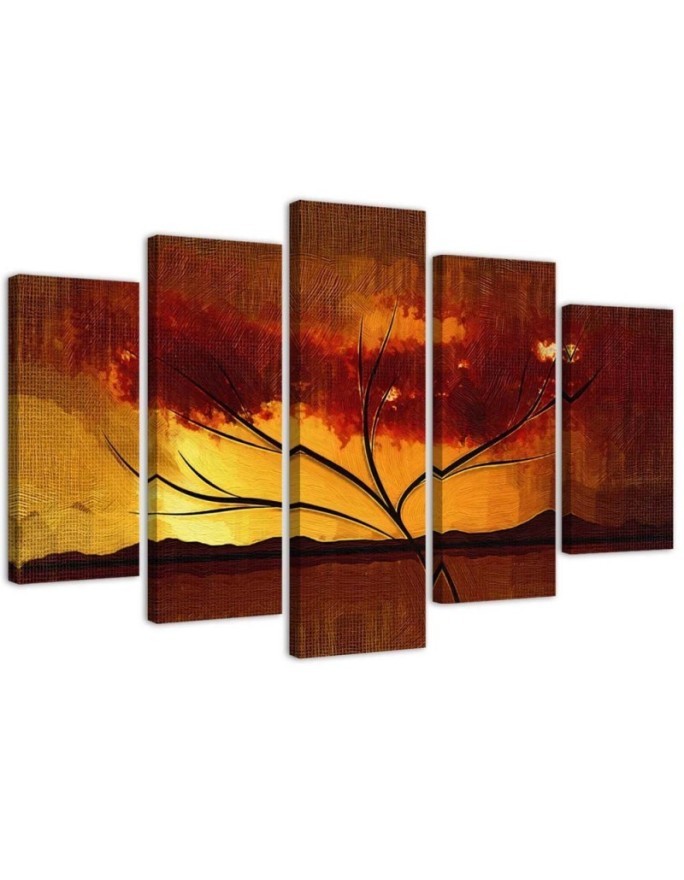 Canvas print African tree landscape for living room, hallway | FEEBY
