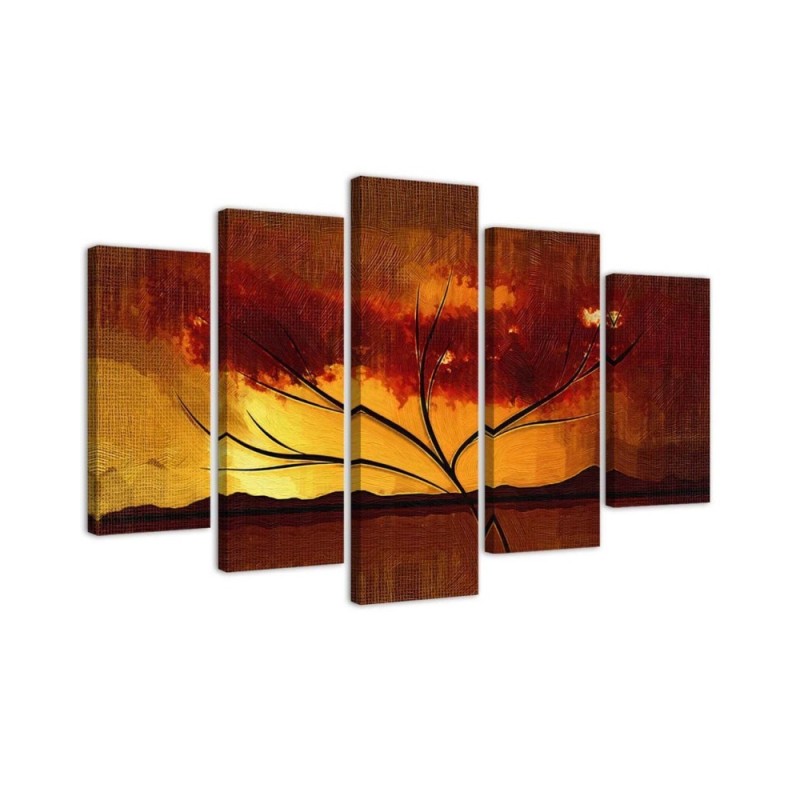 Canvas print African tree landscape for living room, hallway | FEEBY