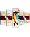 Retro modern Canas painting African women for wall | FEEBY
