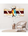 Retro modern Canas painting African women for wall | FEEBY