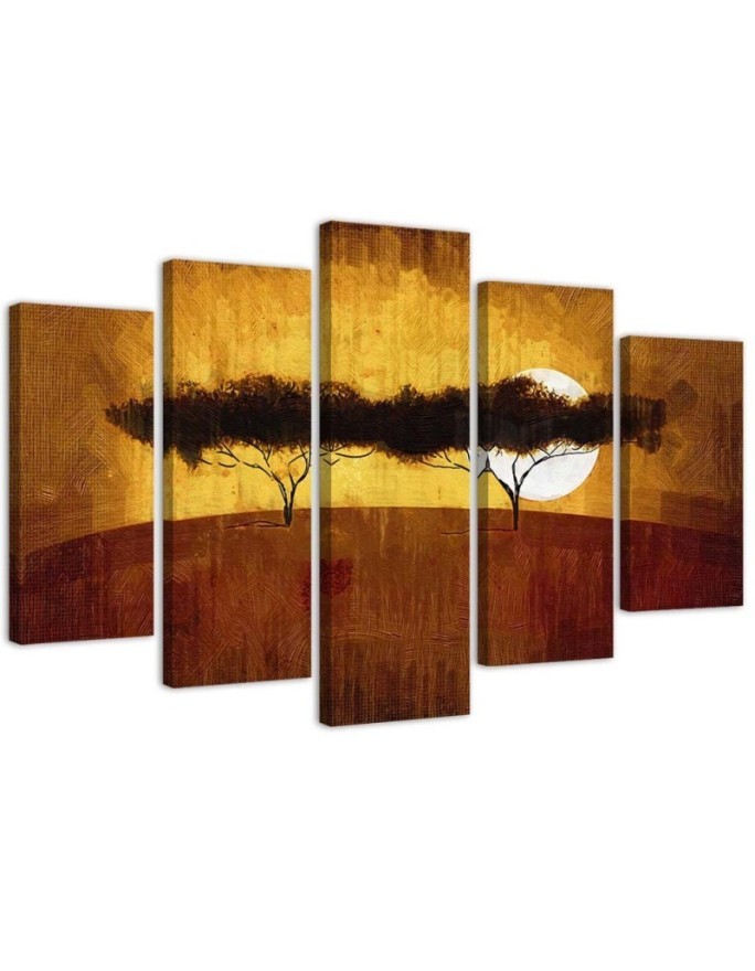 Pictures on Canvas for the office African trees landscape | FEEBY