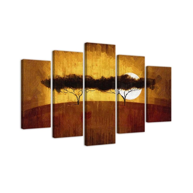 Pictures on Canvas for the office African trees landscape | FEEBY